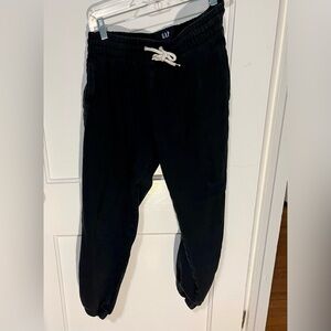 GAP Black Joggers with White Drawstring